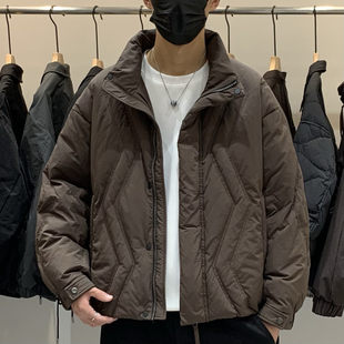 痞帅休闲设计感保暖羽绒衣 外套百搭潮流时尚 冬季 立领羽绒服男士