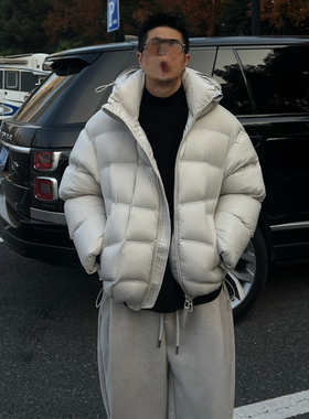 XDZZ二狗25冬季保暖300克充绒连帽面包服泡芙羽绒服外套男女5868