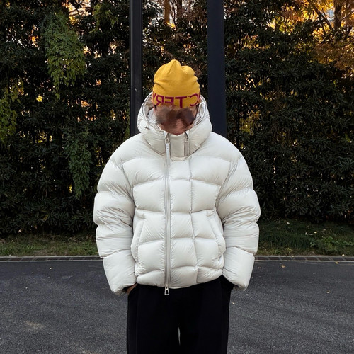 鑫宝25aw连帽面包服厚款300g鸭绒收口泡芙零下可穿保暖羽绒服5868