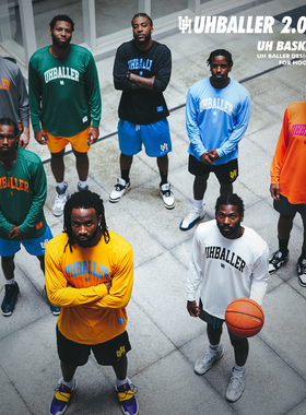 UH美式长袖2.0pro训练透气速干投篮服宽松运动排汗弹力健身衣T恤