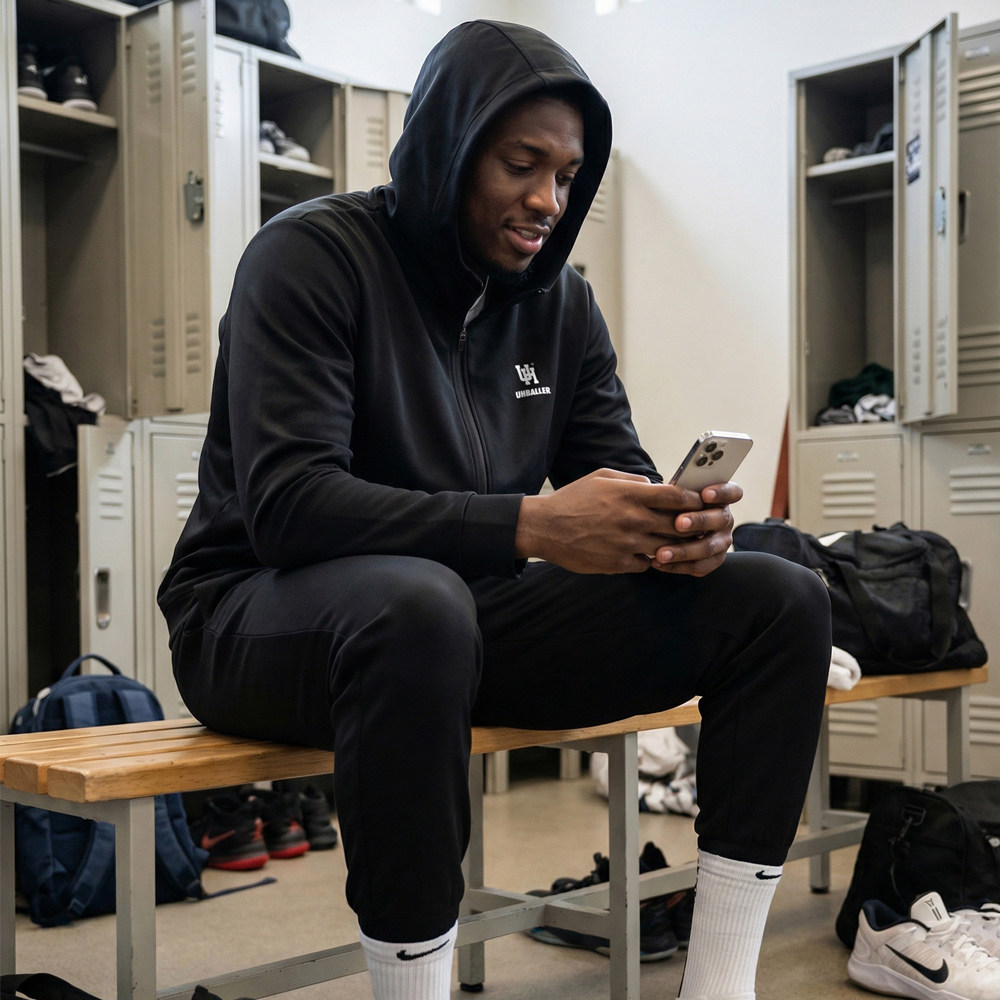 UHBALLER美式精英篮球款帽衫卫衣裤套装男子加绒拉链外套束脚裤,运动服/休闲服装,运动套装,淘宝优惠券,粉丝福利购,淘宝优惠卷