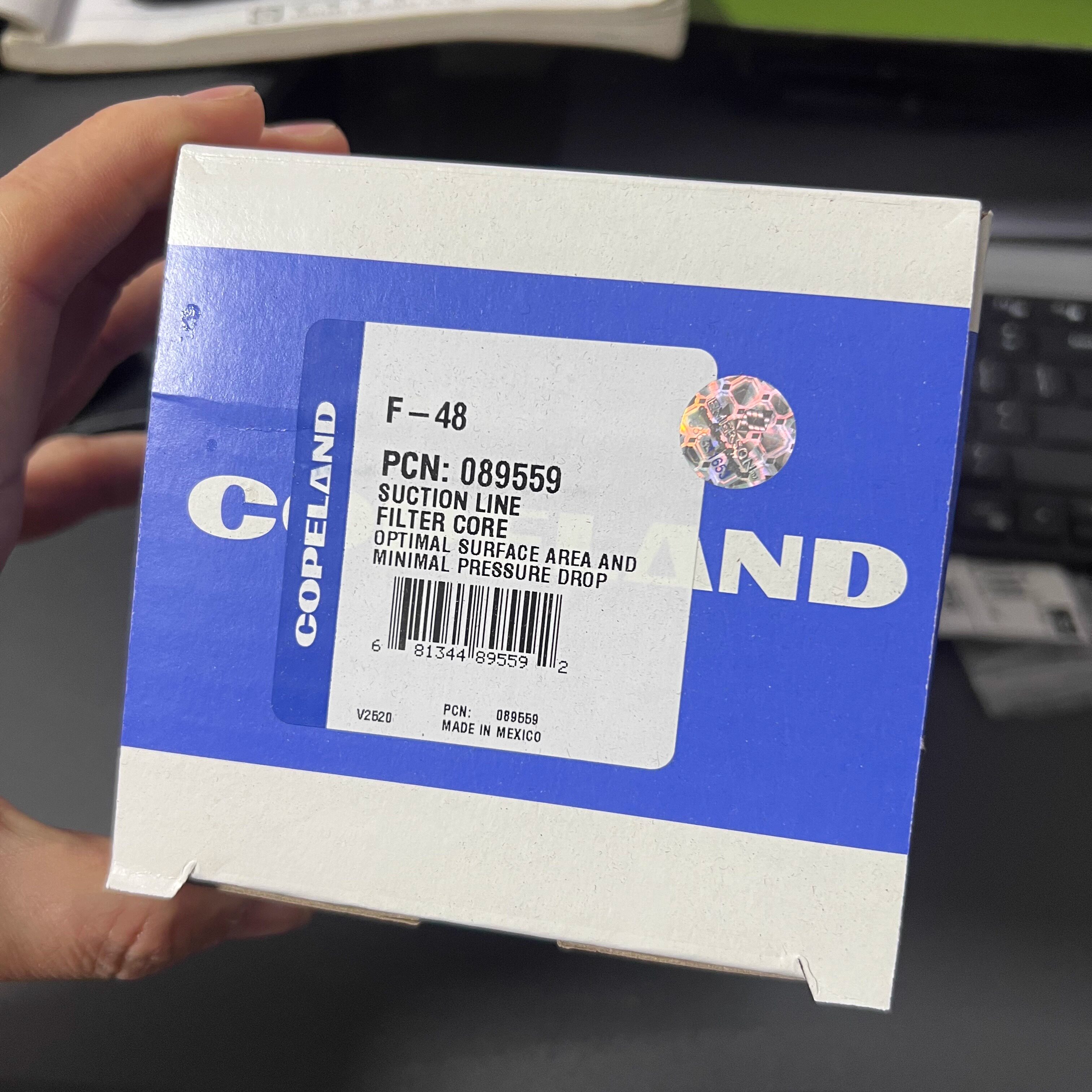 原装全新Copeland 谷轮吸气过滤器 F-48R 空调螺杆机回气滤芯 F48