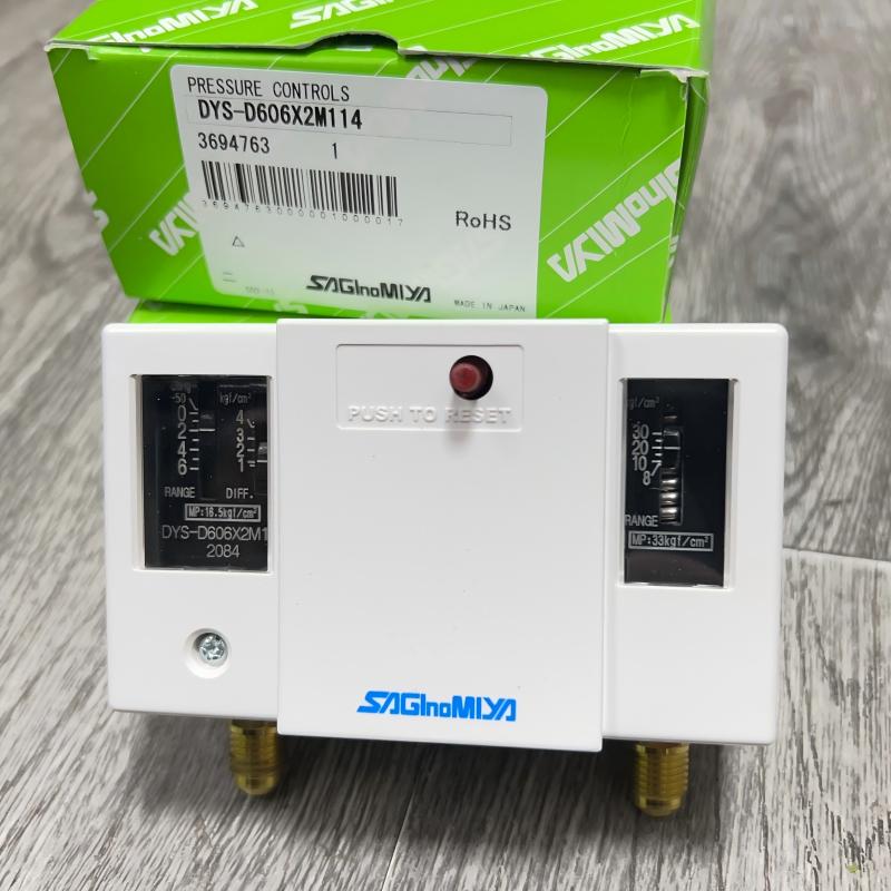 原装saglnomlya鹭宫压力控制器开关 DYS-D306 D606X2MM 空调压控