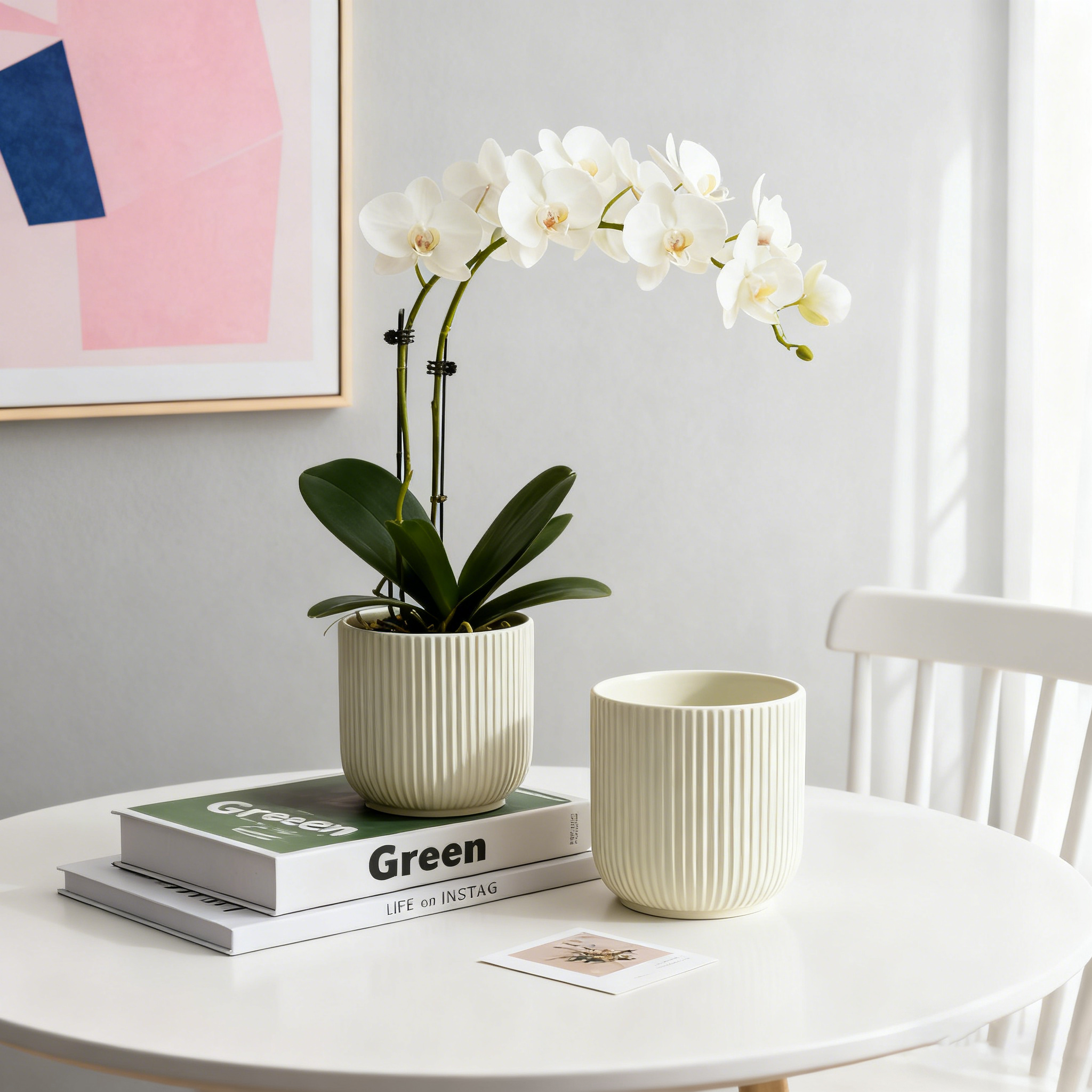 陶瓷花盆兰花专用绿植造景中式简约室内客厅阳台盆景盆装饰摆件