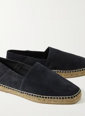 STAB夏季渔夫鞋黄手工编织麻底草鞋一脚蹬透气乐福loafer休闲男鞋