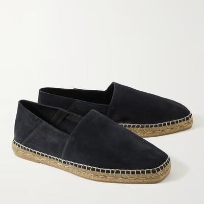 STAB夏季渔夫鞋黄手工编织麻底草鞋一脚蹬透气乐福loafer休闲男鞋