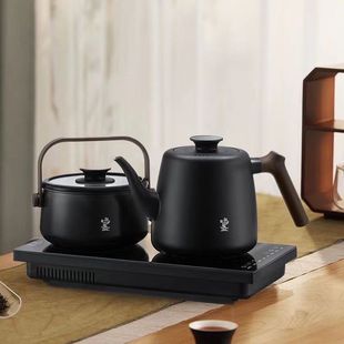 鸣盏MZ171全自动底部上水电热烧水壶茶台嵌入式 电陶炉双用煮茶器