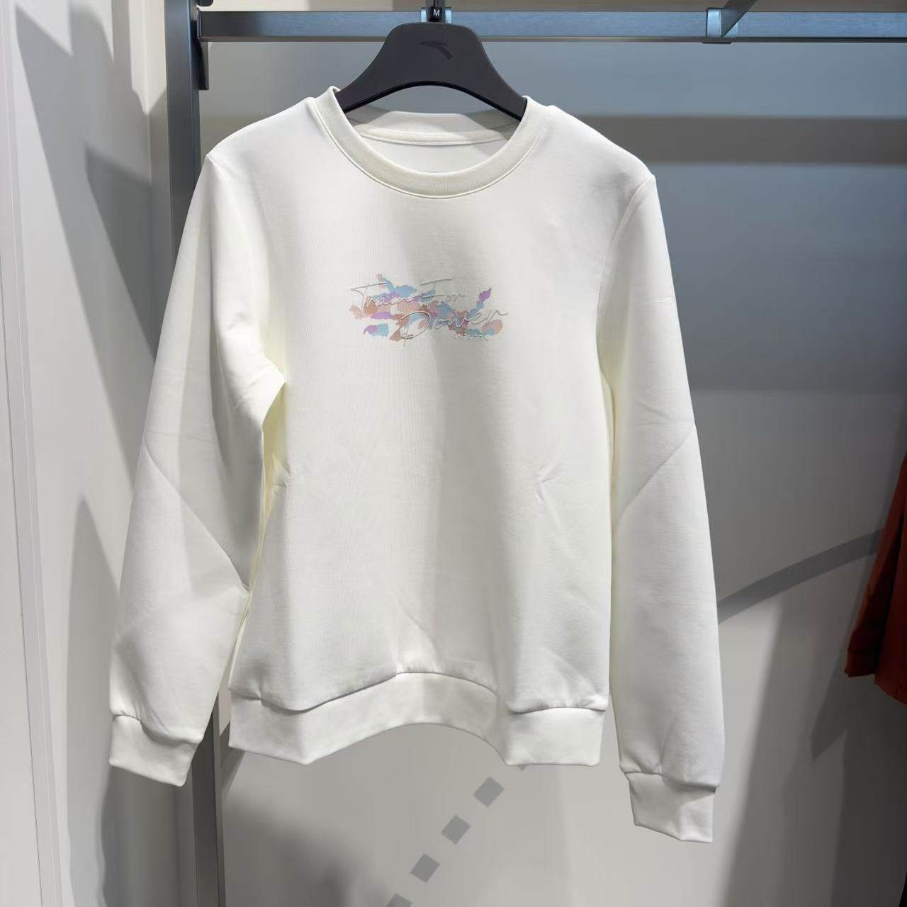 安踏套头卫衣女秋新款长袖圆领