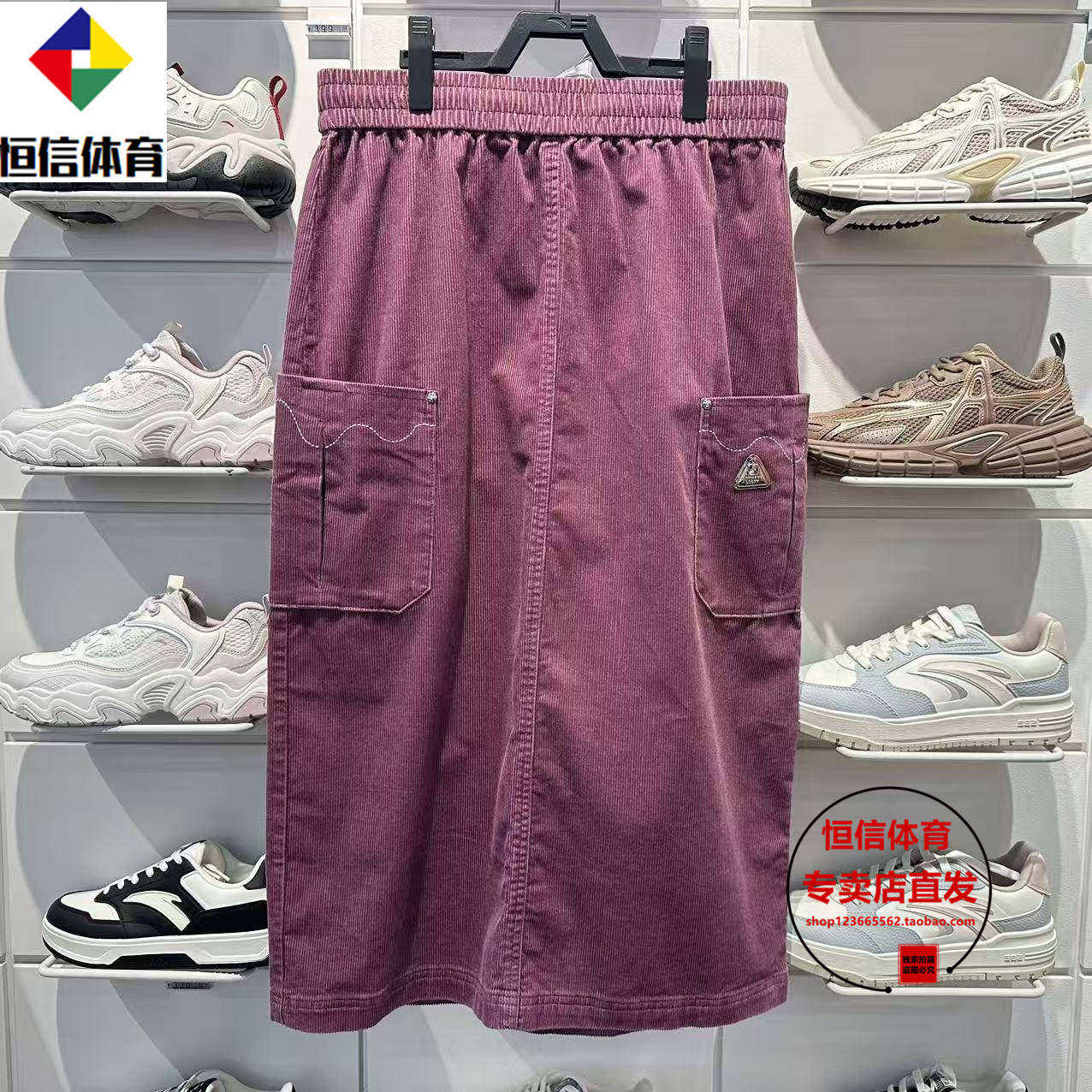 Y安踏女款2026年春季新款宽松透气休闲运动休闲短裤162618205