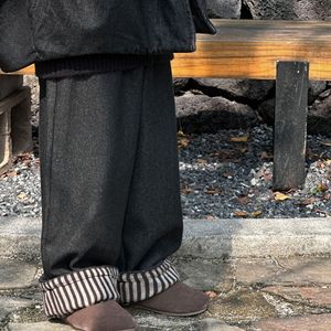 貌貌妈家2024冬季新款儿童洋气直筒加绒牛仔裤男童韩版加厚长裤潮