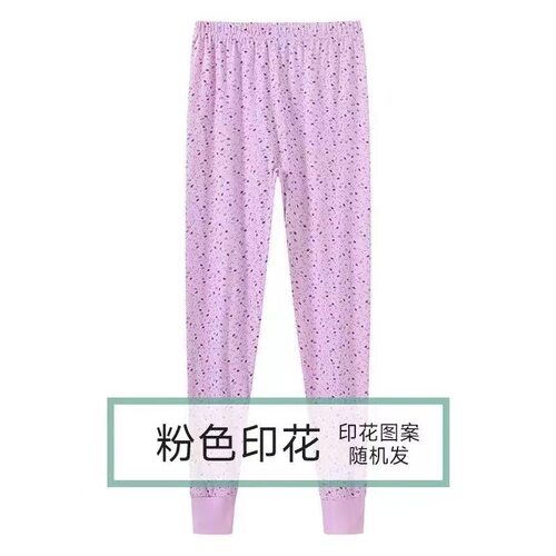 中老年人印花秋裤女纯棉针织棉打底保暖衬裤大码加绒加厚女士秋裤