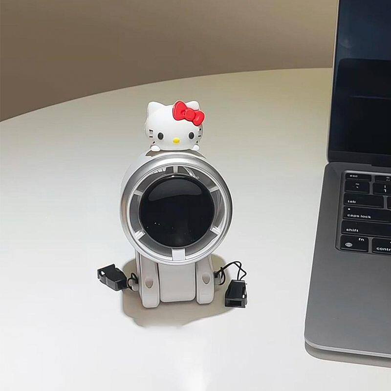 KT猫无叶风扇HelloKitty手持超长续航迷你便携静音可挂脖涡轮小电