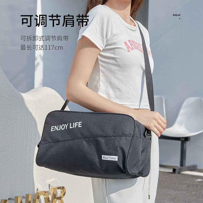时尚防水健身包多功能单肩斜跨包大容量旅行收纳袋运动小包瑜伽包