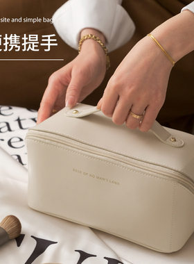 单拉链化妆包大容量便携式化妆用具收纳包防水旅行洗漱收纳袋