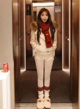 尹千金【北海道日记】显瘦保暖羊毛外套时尚洋气百搭女装W257565