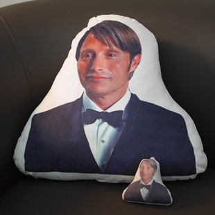 汉尼拔拔叔做人的小曲抽象鬼畜唱歌语音挂件抱枕表情定制包邮