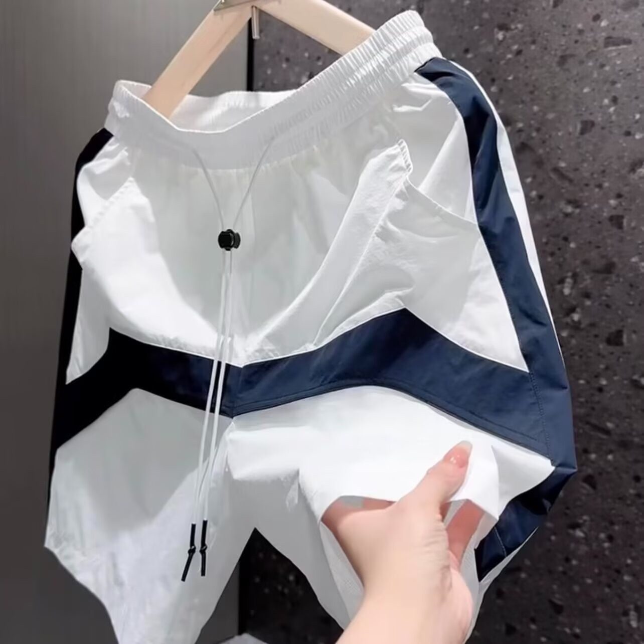 夏季新款轻薄学生运动速干短裤男青年潮牌宽松休闲冰丝透气五分裤,男装,短裤,淘宝优惠券,粉丝福利购,淘宝优惠卷