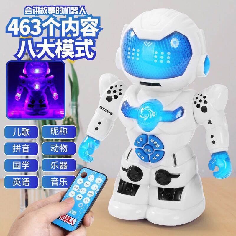 Điều khiển từ xa robot thông minh đồ chơi sẽ đi bộ để nói chuyện và hát tiếng Anh kể chuyện trẻ em câu đố giáo dục sớm trợ lý tốt