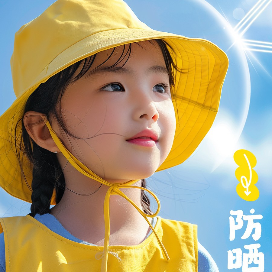 小黄帽幼儿园小学生专用黄色帽子