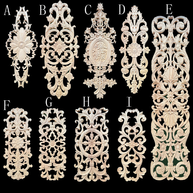 欧式中式东阳木雕实木精雕角花