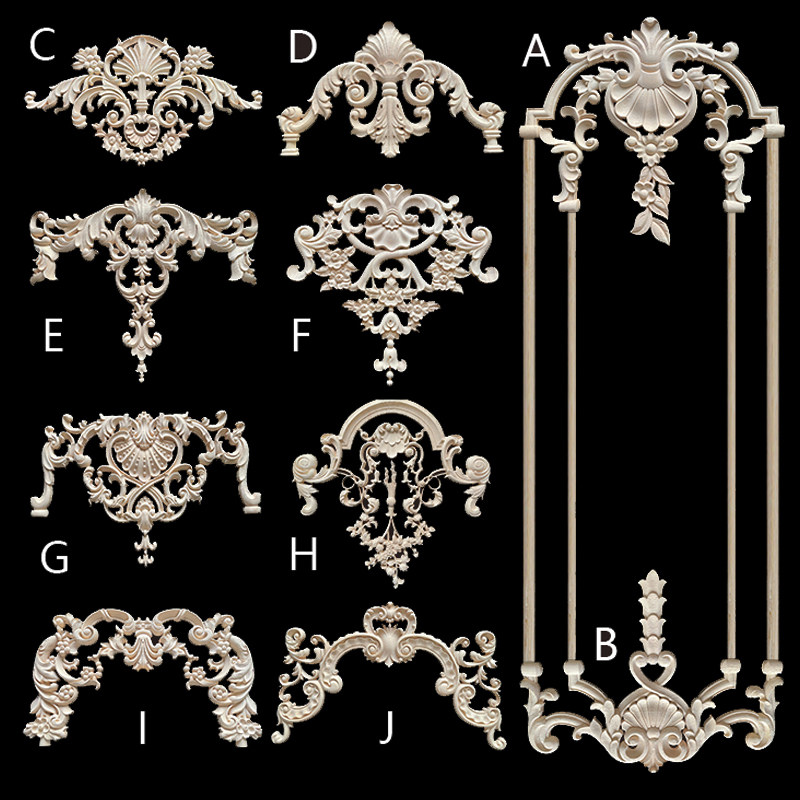 东阳木雕实木贴花木雕角花欧式花格电视背景墙法式摆件柜门护墙板,家居饰品,木雕,淘宝优惠券,粉丝福利购,淘宝优惠卷