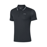 Li Ning đào tạo sê-ri nam nhanh khô thoáng mát áo sơ mi polo ngắn tay áo thun mùa hè 2019 APLP033 - Áo polo thể thao áo polo dior