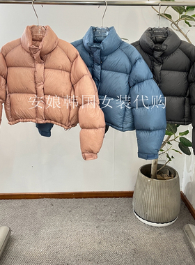 安娘韩国代购PH23女装2025冬时尚小个子宽松面包服白鹅绒羽绒外套