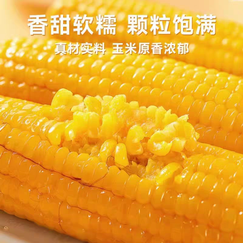 黄糯玉米新鲜真空装非即食甜糯早餐黏苞米现摘