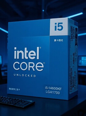 酷睿14代 i5-14600KF 14核20线程台式机CPU处理器支持主板B760