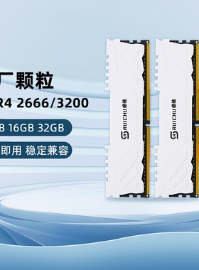 睿储DDR4 8GB 16GB 32GB 2666 3200台式机电脑内存条电竞兼容套条