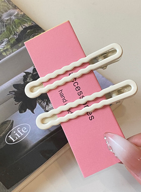 糖果色无痕鸭嘴夹碎发夹女前额刘海侧边夹子头饰后脑勺一字夹发卡