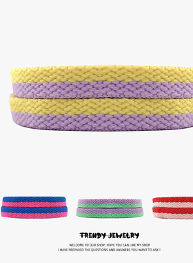 万焦空军一号AF1AJ1白绿橙适配马卡龙鞋带粉紫色拼色男女鸳鸯原装