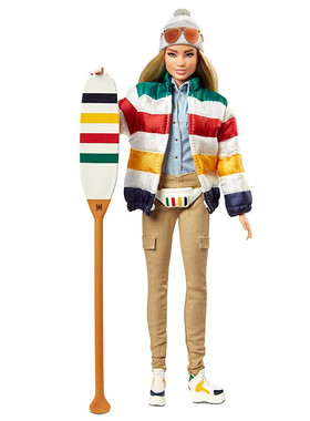 珍藏版金标会员Barbie芭比娃娃HBC Stripes Barbie Doll