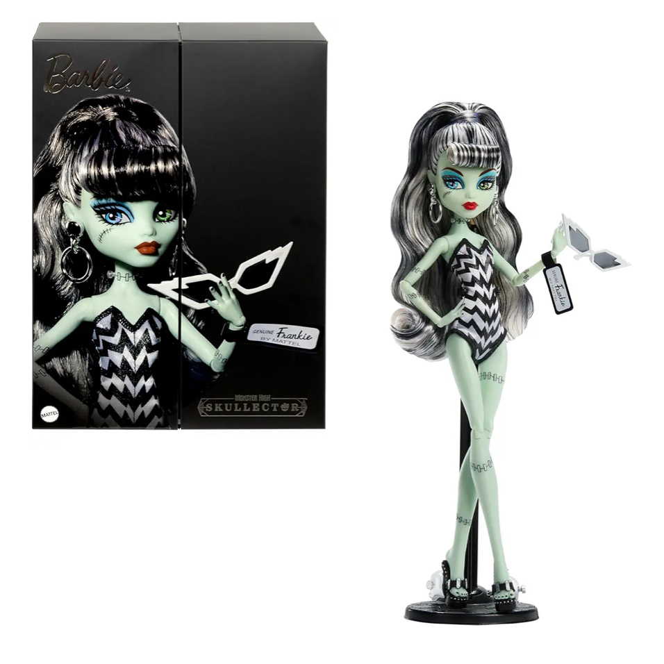 美国代购怪高Monster High×Barbie Frankie玩偶娃娃