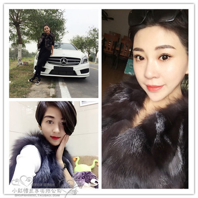 专柜马甲女士修身显瘦毛毛背心