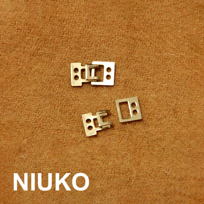 NIUKO辅料 金属银白色DIY服装配件爪钩暗扣领勾专卖服饰品风纪扣