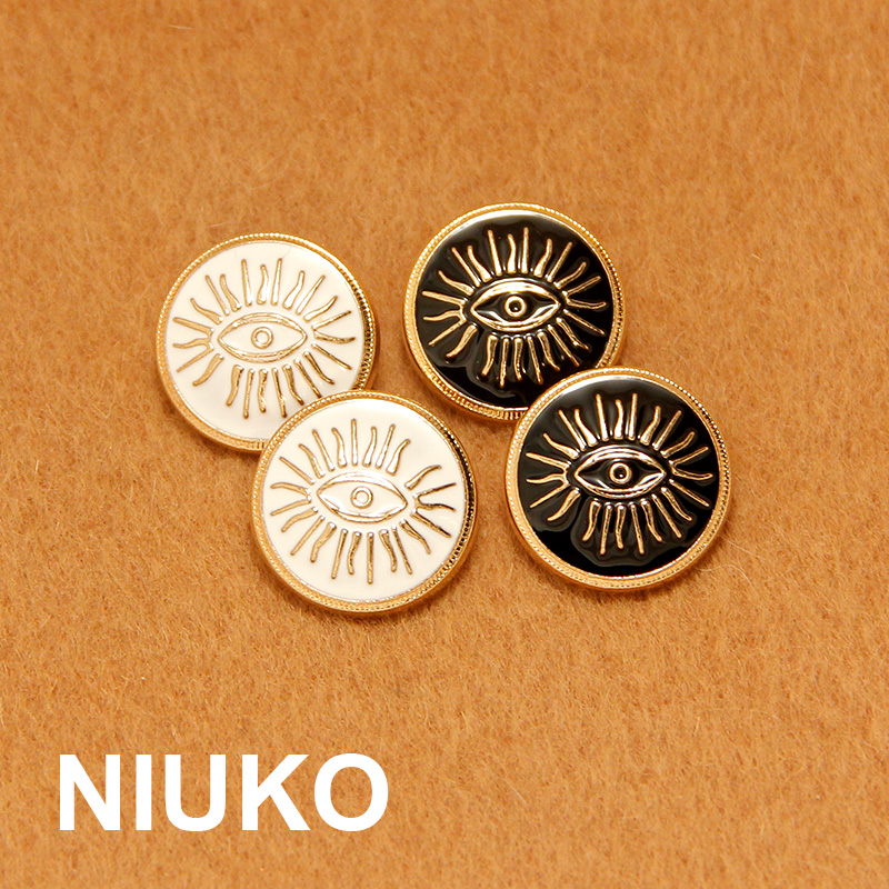 金色复古高档时尚辅料金属纽扣