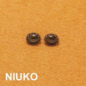 NIUKO 复古椭圆古铜色装饰衬衫小纽扣宫廷风衬衣钮扣子服装辅料扣