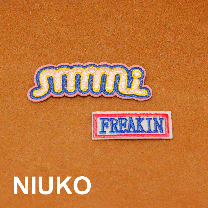 NIUKO 布贴 精致彩色卡通可爱英文字母贴MMMI儿童DIY破洞贴布标贴图片