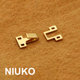 NIUKO辅料 玫瑰金色对钩暗钩爪钩扣精致DIY高档风纪纽扣专卖