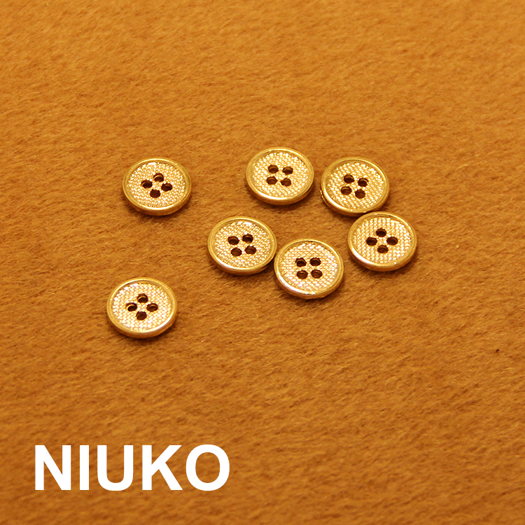 niuko金色高档衬衫diy针织纽扣