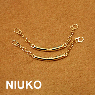 靴箱包配件DIY服装 NIUKO服饰辅料 鞋 金色金属手缝链条装 饰品时尚