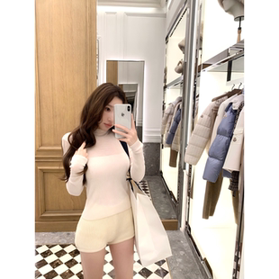 南瓜小短裤 坑条圆润臀线 高弹针织羊毛短裤