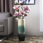 欧式 插花花艺瓷器花插特大 落地大花瓶陶瓷居家摆件干花客厅中式