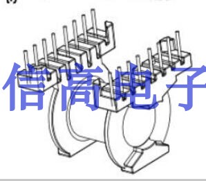 高频变压器磁芯卧式骨架8+8针