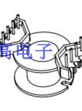 RM10变压器磁芯骨架立式4+4针RM10磁芯骨架