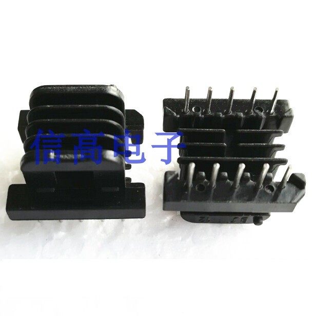 磁芯骨架卧式4槽直插5+5针