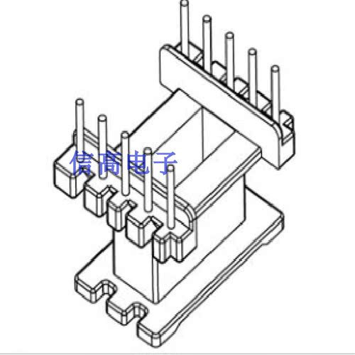 EE13立式5+5骨架排距12.5mm