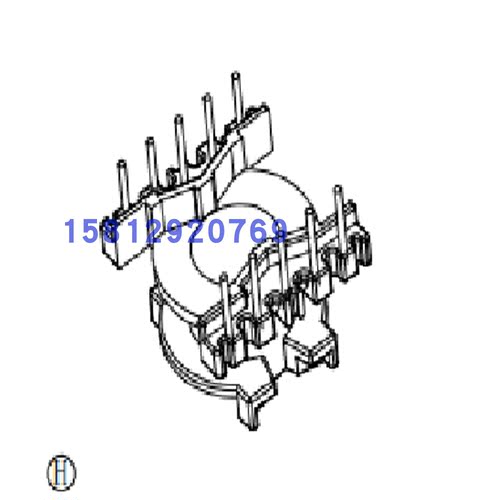 PQ20变压器电木骨架立式5+5 
