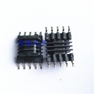 EPC13变压器磁芯骨架E卧式4槽贴片5+5针